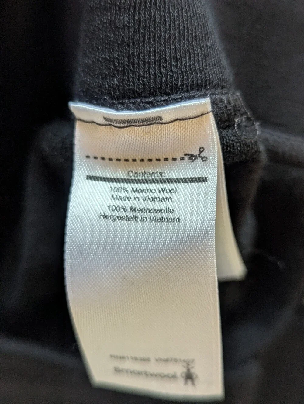 Women’s Medium Smartwool Thermal Base Layer Pants Black 100% Wool